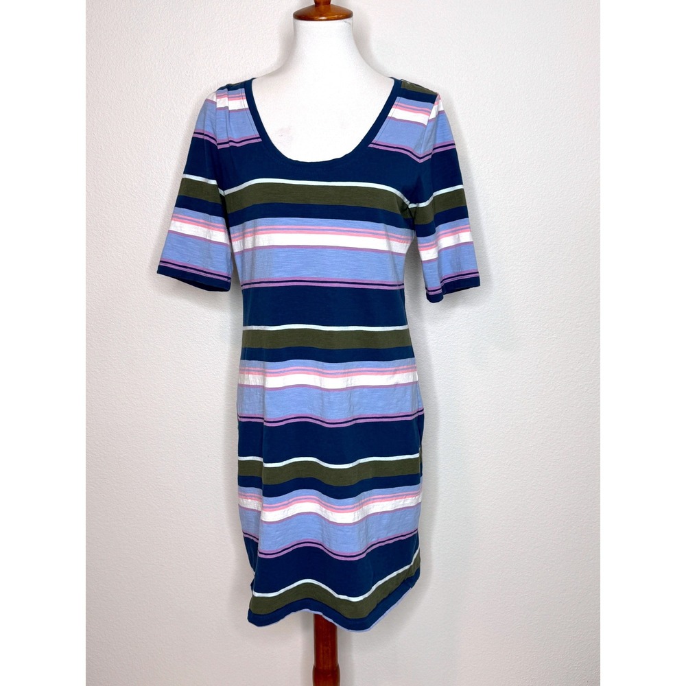 TOMMY‎ BAHAMA Tee Shirt Dress MED Striped Short Sleeves Resortwear Beach Cruise